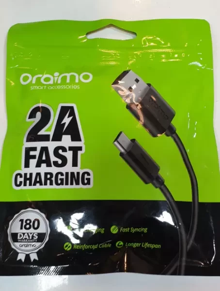 Oraimo 2A Fast Charging Data Cable